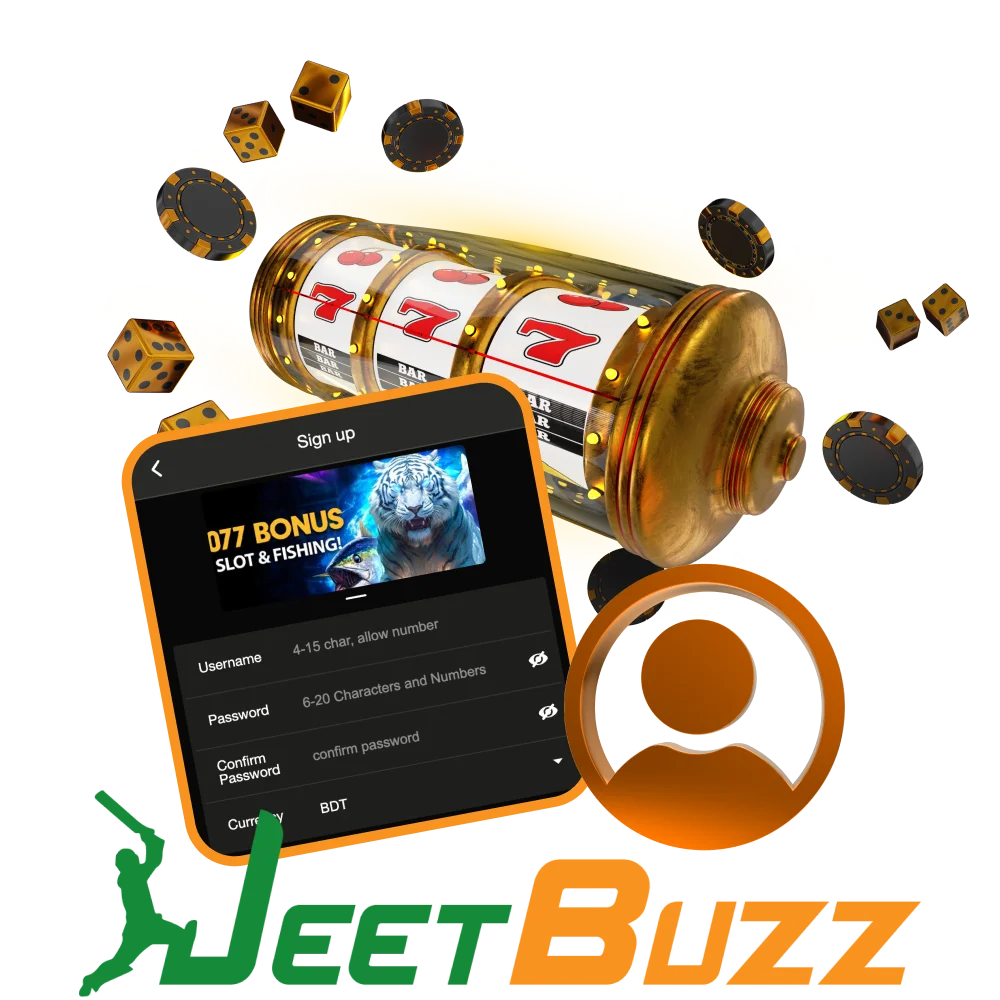 Register on the JeetBuzz online casino website and play your favorite games.